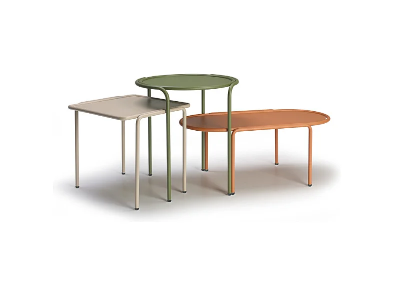 Table d'appoint métal outdoor indoor, 41 x 41 cm
