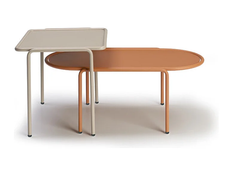 Table d'appoint métal outdoor indoor, 41 x 41 cm