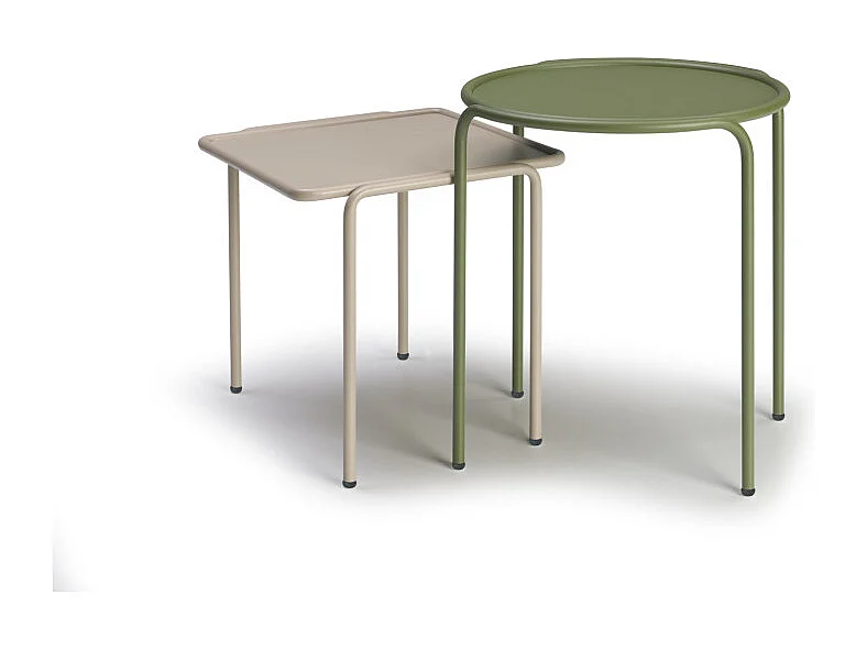 Table d'appoint métal outdoor indoor, 41 x 41 cm