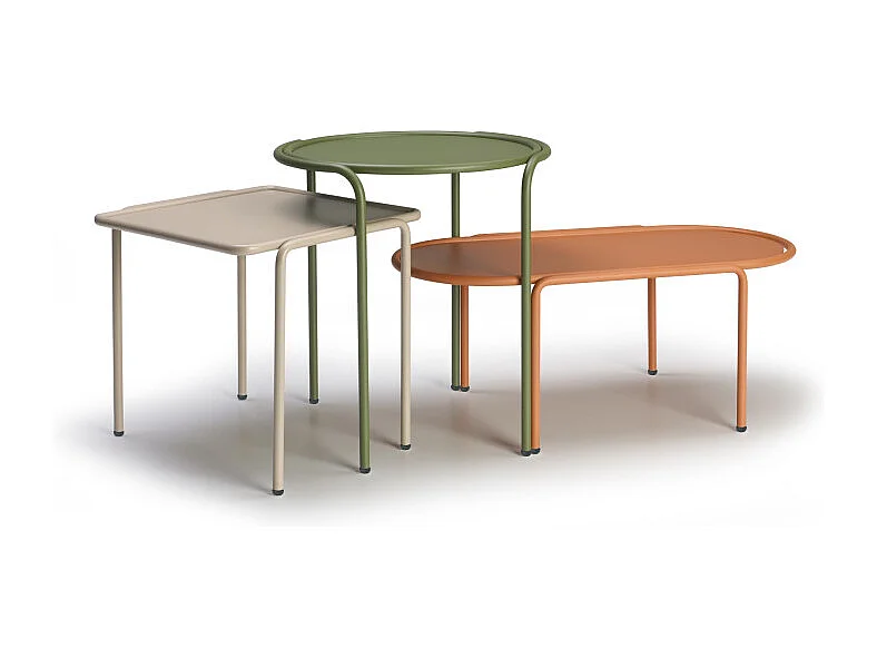 Table d'appoint métal outdoor indoor, 41 x 41 cm