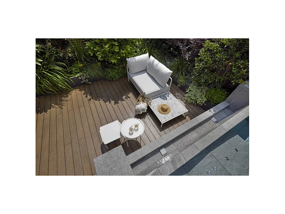 Table d'appoint métal outdoor indoor, 41 x 41 cm