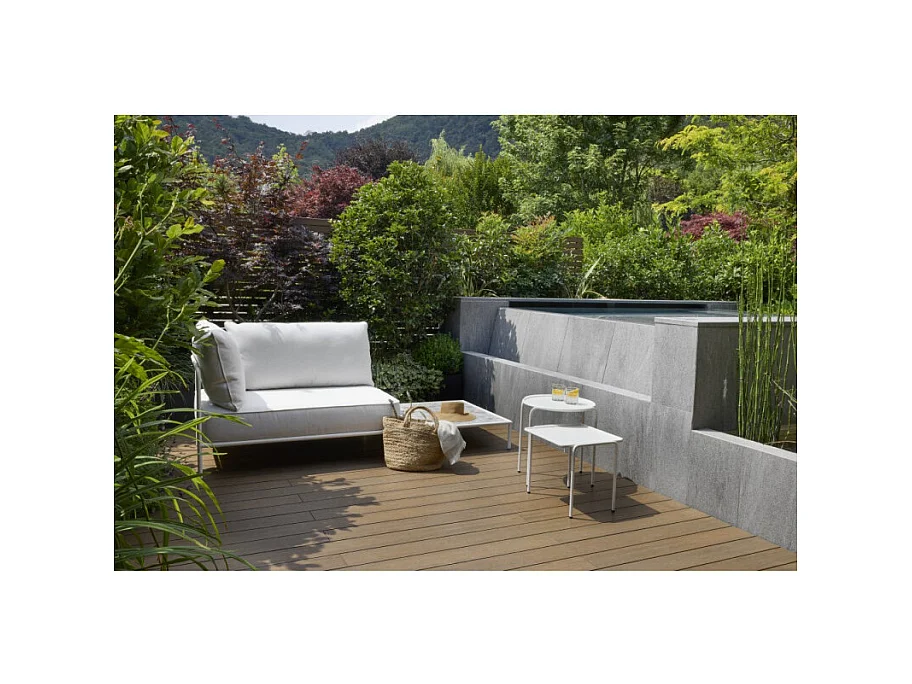 Table d'appoint métal outdoor indoor, 41 x 41 cm