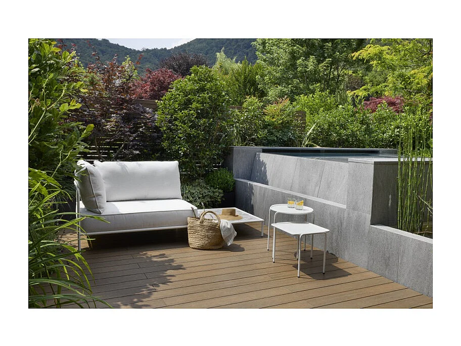 Table d'appoint métal outdoor indoor, 41 x 41 cm