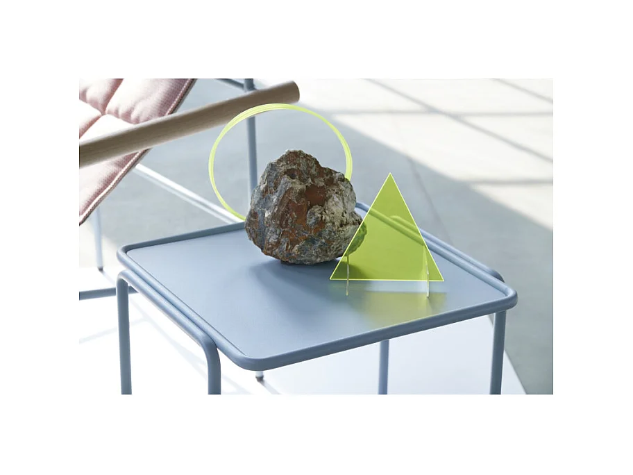 Table d'appoint métal outdoor indoor, 41 x 41 cm
