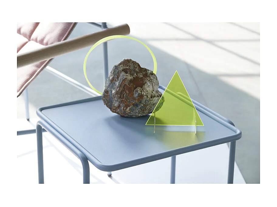 Table d'appoint métal outdoor indoor, 41 x 41 cm