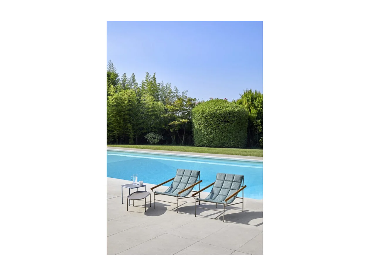 Table d'appoint métal outdoor indoor, 41 x 41 cm