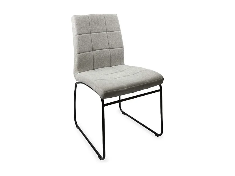 Pack de 2 sillas Lara tapizado beige, 85 cm (alto) 48 cm (ancho) 52 cm (fondo)