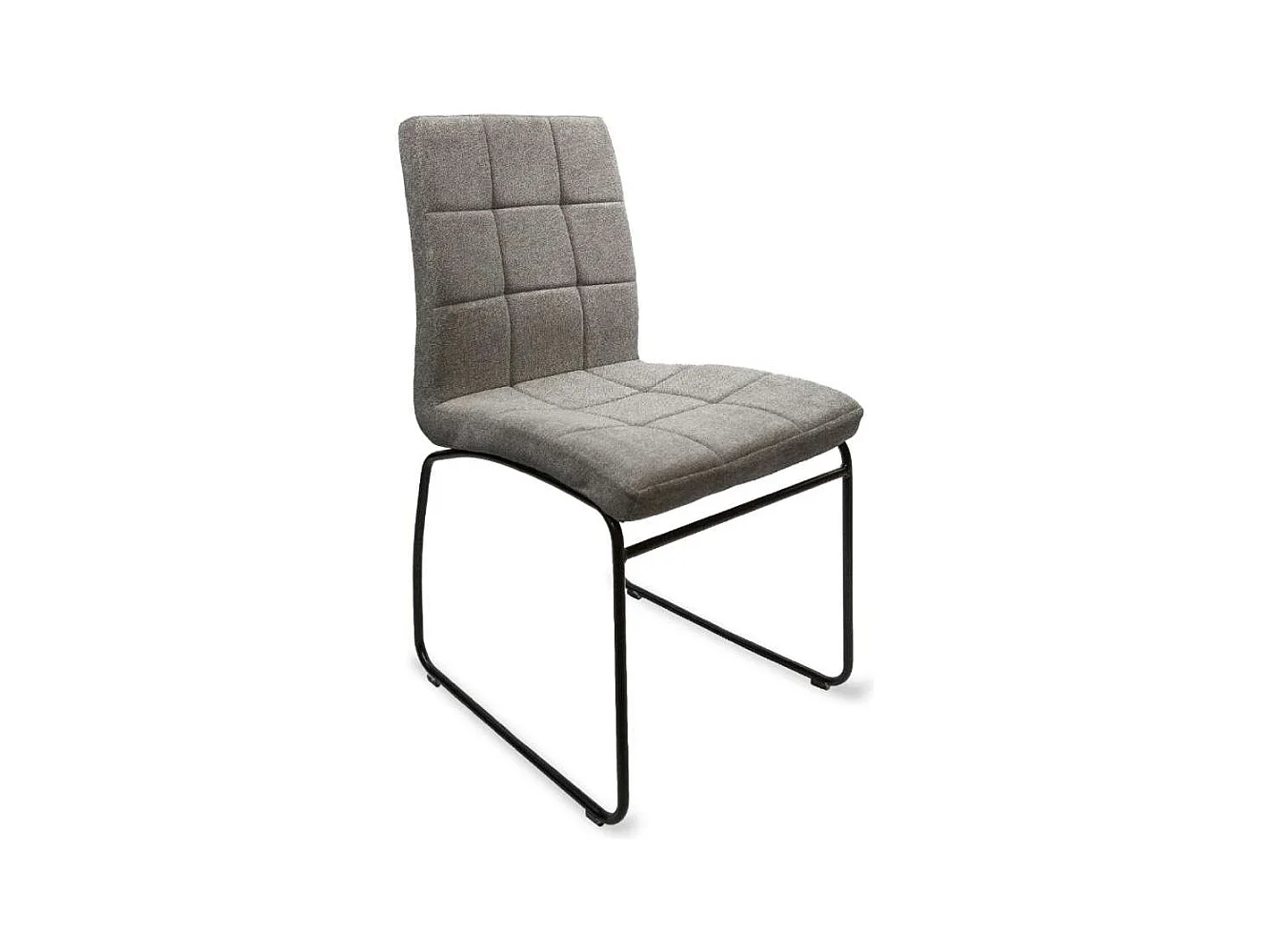 Pack de 2 sillas Lara tapizado gris. 85 cm (alto) 48 cm (ancho) 52 cm (fondo)