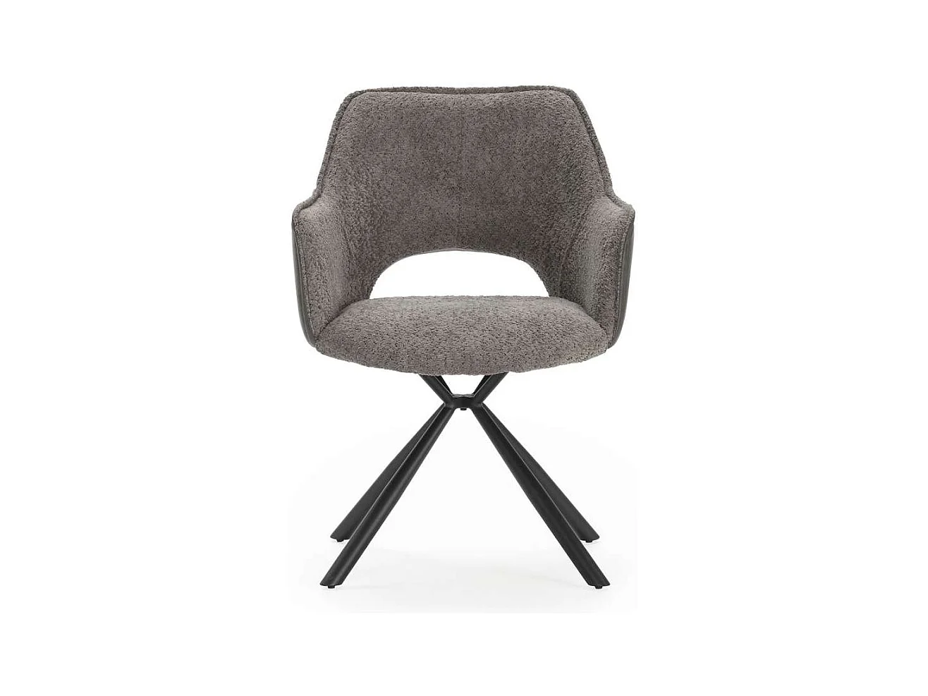 Pack de 2 sillones modelo Oliver tapizado textil gris, 81cm(alto) 60cm(ancho) 62cm(largo)