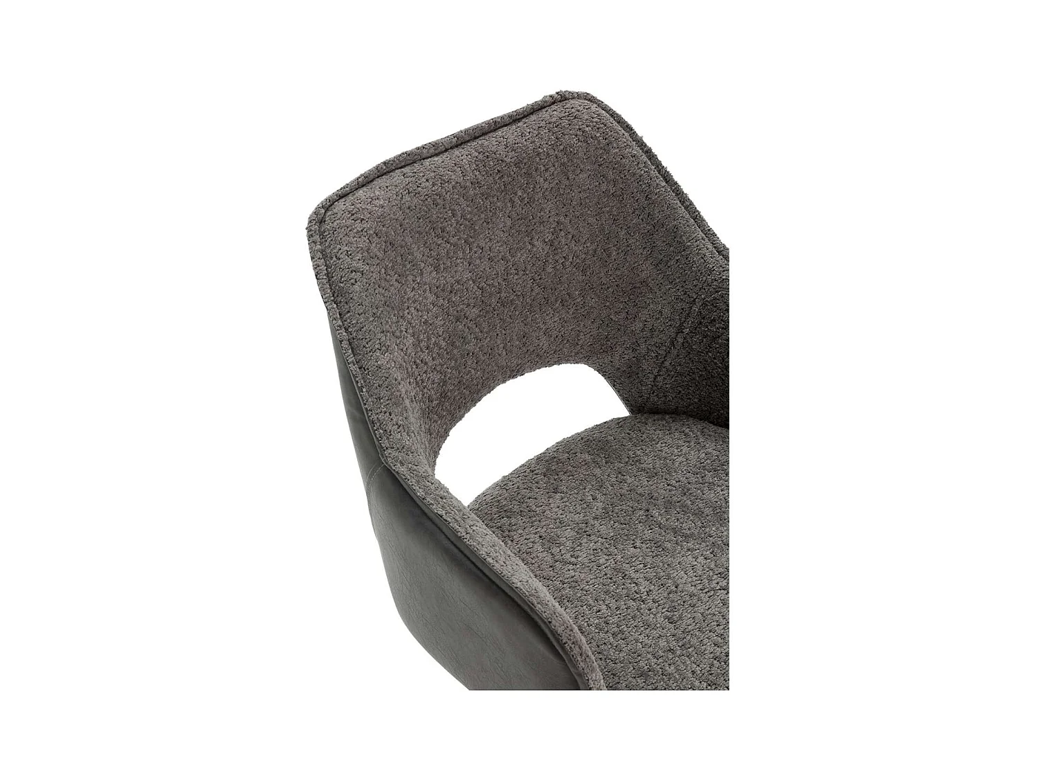 Pack de 2 sillones modelo Oliver tapizado textil gris, 81cm(alto) 60cm(ancho) 62cm(largo)