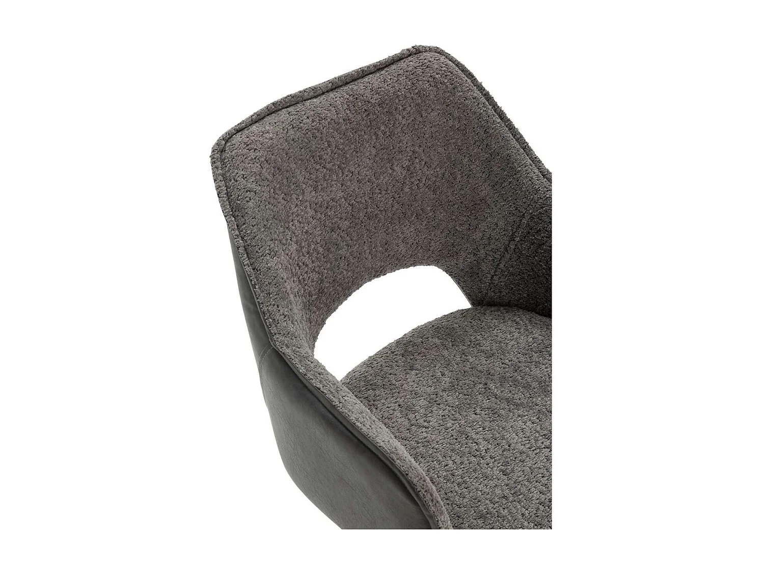 Pack de 2 sillones modelo Oliver tapizado textil gris, 81cm(alto) 60cm(ancho) 62cm(largo)