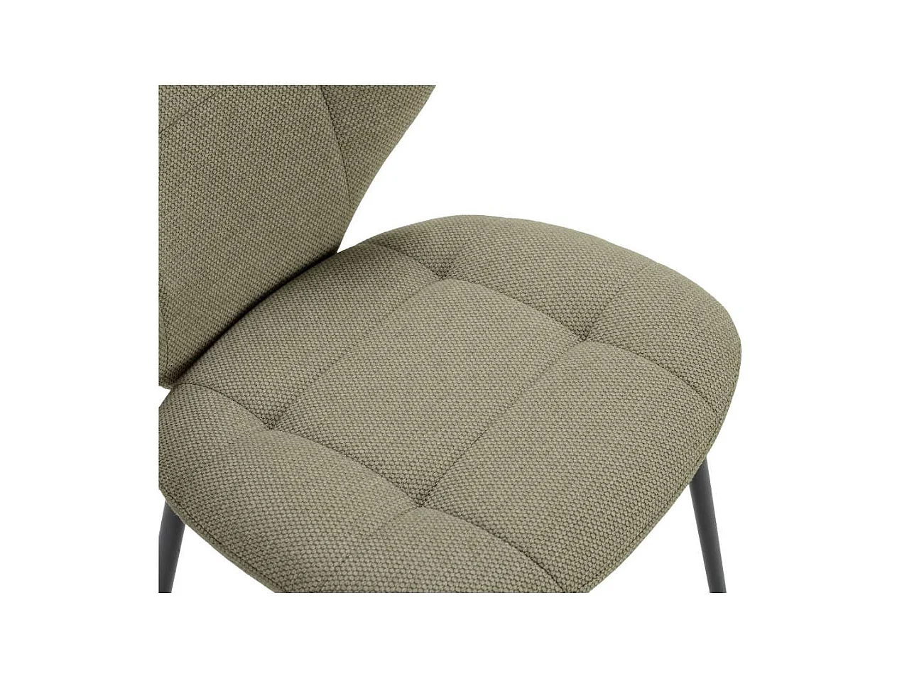 Pack de 2 sillas md-Belinda tapizado textil verde, 83cm(alto) 50cm(ancho) 58cm(largo)