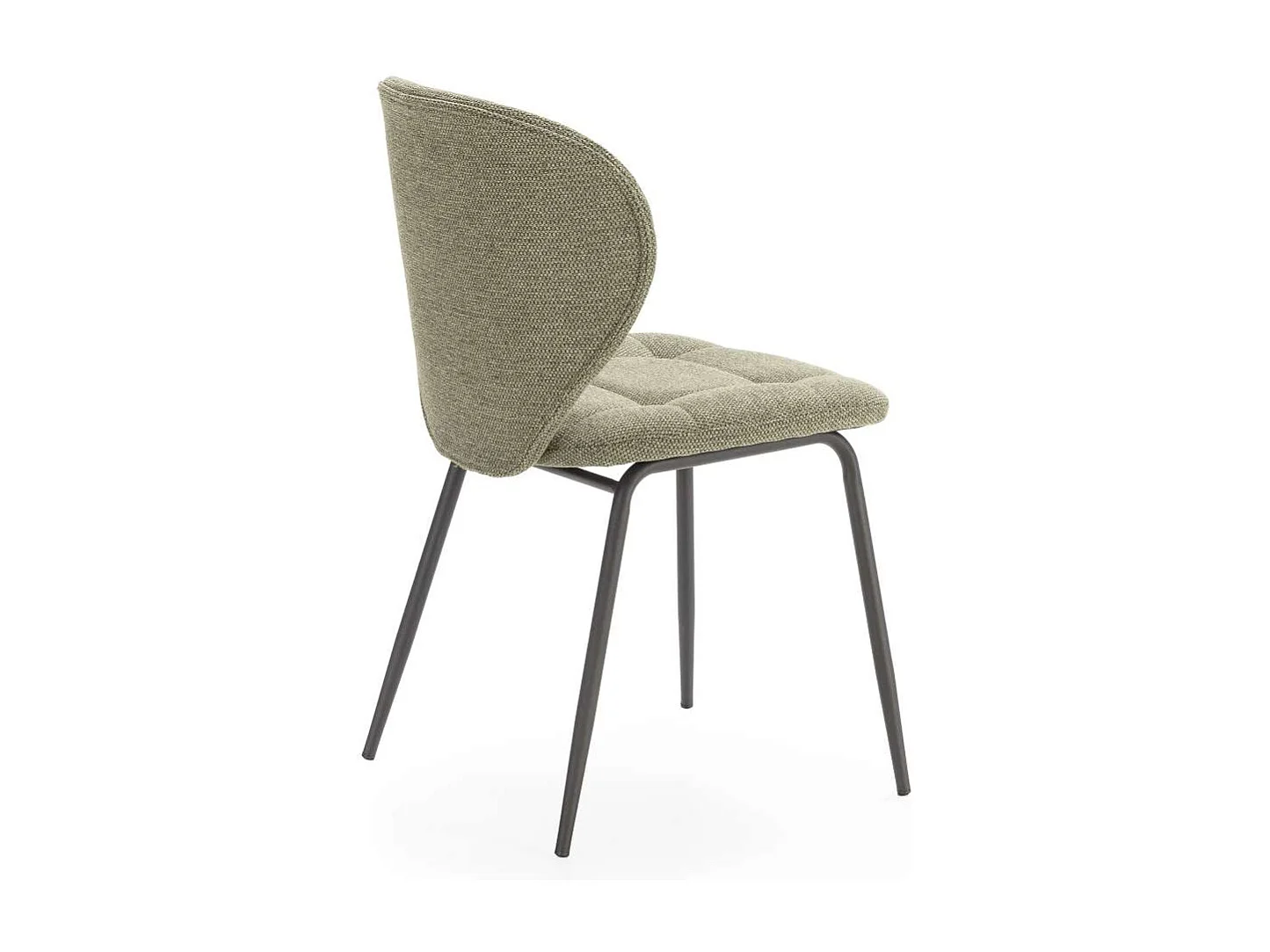 Pack de 2 sillas md-Belinda tapizado textil verde, 83cm(alto) 50cm(ancho) 58cm(largo)