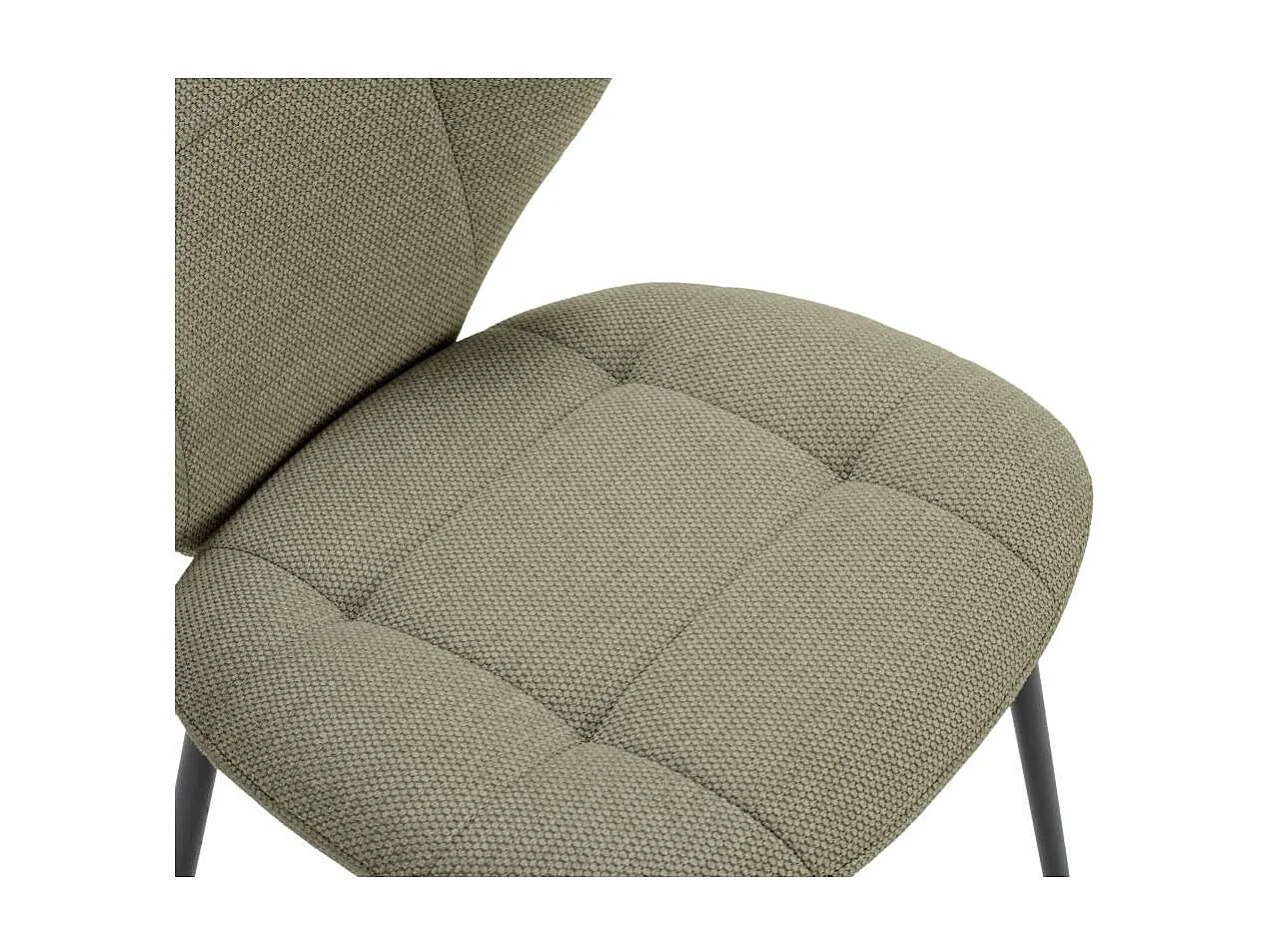 Pack de 2 sillas md-Belinda tapizado textil verde, 83cm(alto) 50cm(ancho) 58cm(largo)