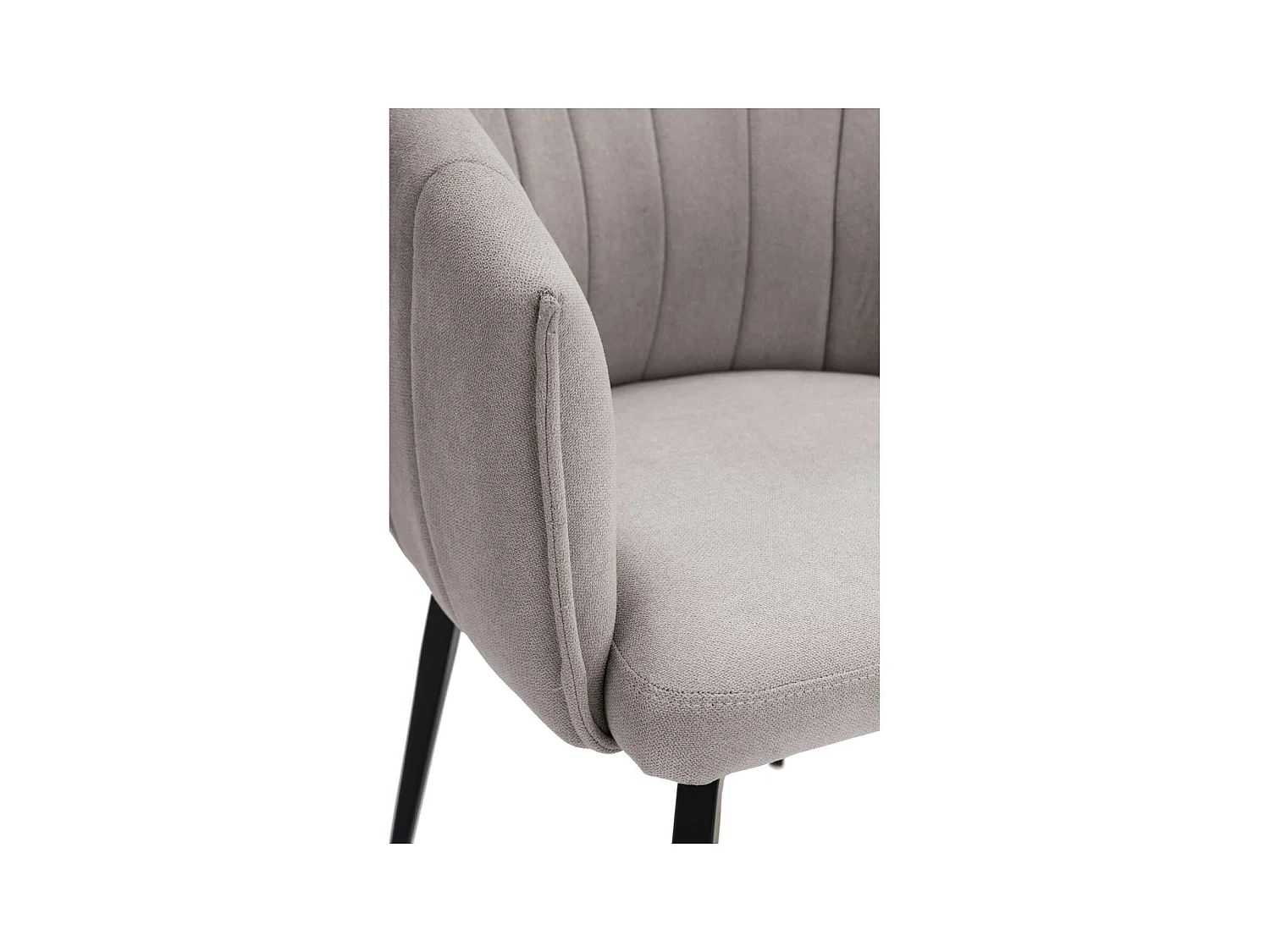 Sillón giratorio modelo Plumeti tapizado textil taupe, 81cm(alto) 60cm(ancho) 61cm(largo)