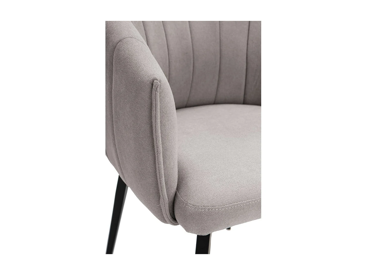 Sillón giratorio modelo Plumeti tapizado textil taupe, 81cm(alto) 60cm(ancho) 61cm(largo)