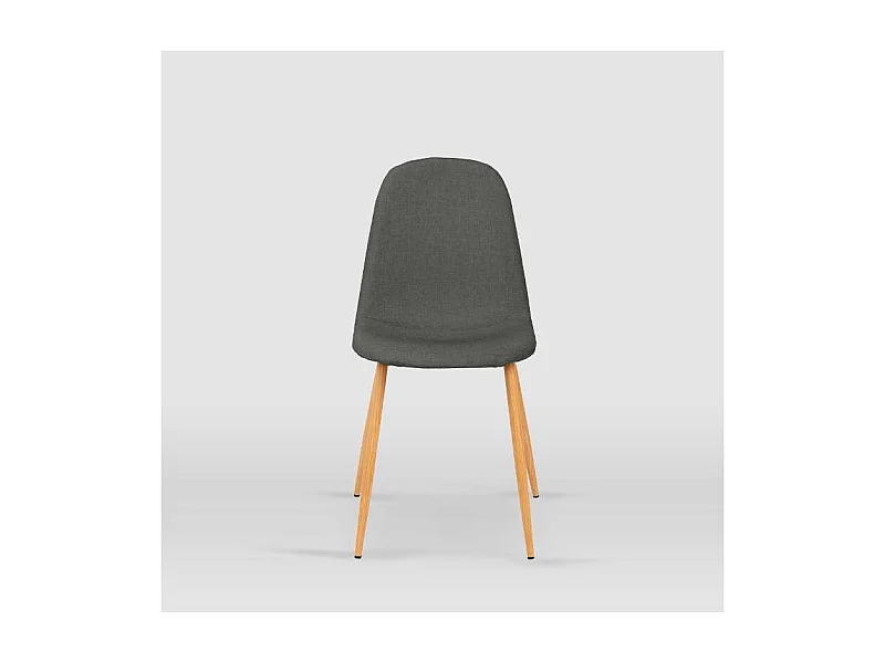 Pack de 4 sillas modelo Margot tapizadas en textil gris pizarra, 45cm(ancho ) 86cm(altura)