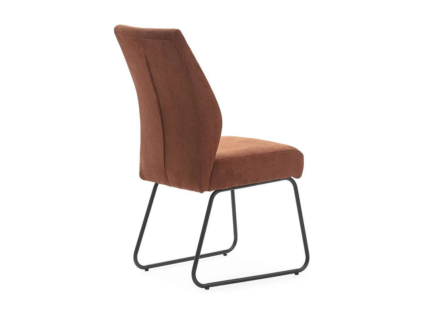 Pack de 4 sillas modelo Alicia tapizado textil teja, 97cm(alto) 45cm(ancho) 62cm(largo)