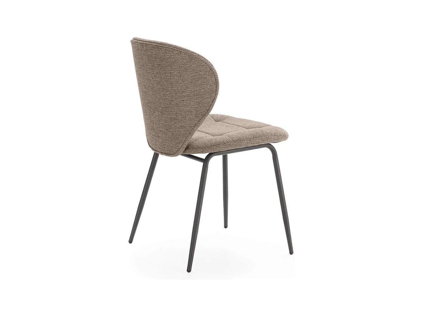 Pack de 2 sillas md-Belinda tapizado textil marrón, 83cm(alto) 50cm(ancho) 58cm(largo)