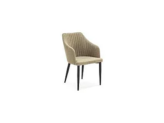 Pack de 2 sillones para comedor Marc tapizado textil verde, 88cm(alto) 55cm(ancho) 57cm(fo