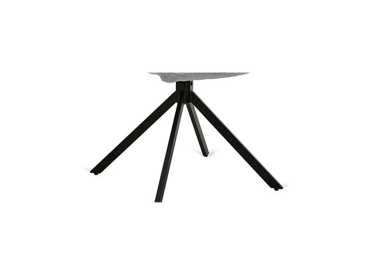 Pack de 2 sillones Gabi tapizadas en textil gris, 85cm(alto) 42cm(ancho) 58cm(fondo)