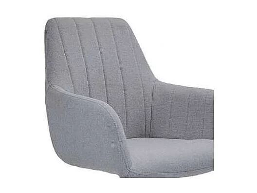 Pack de 2 sillones Gabi tapizadas en textil gris, 85cm(alto) 42cm(ancho) 58cm(fondo)