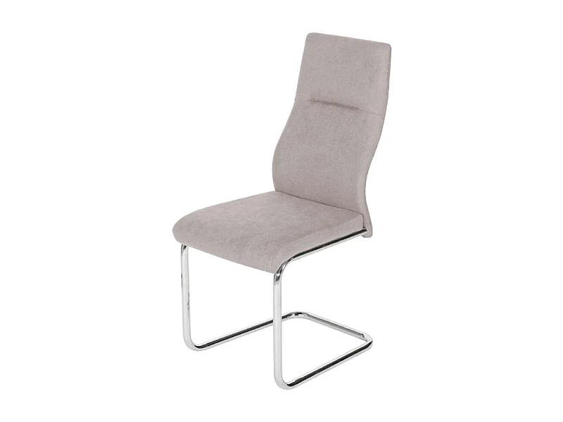 Pack de 4 sillas Alcalá tapizadas en beige. 99 cm (alto) 42 cm (ancho) 59 cm (fondo)