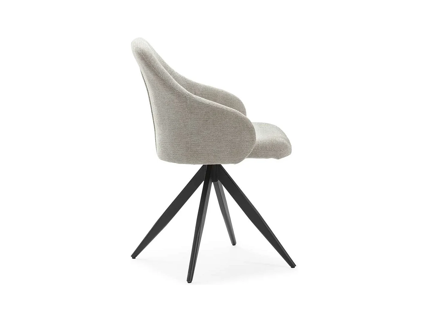 Pack de 2 sillones giratorias modelo Tamesis tapizado textil taupe, 84cm(alto) 56.5cm(anch