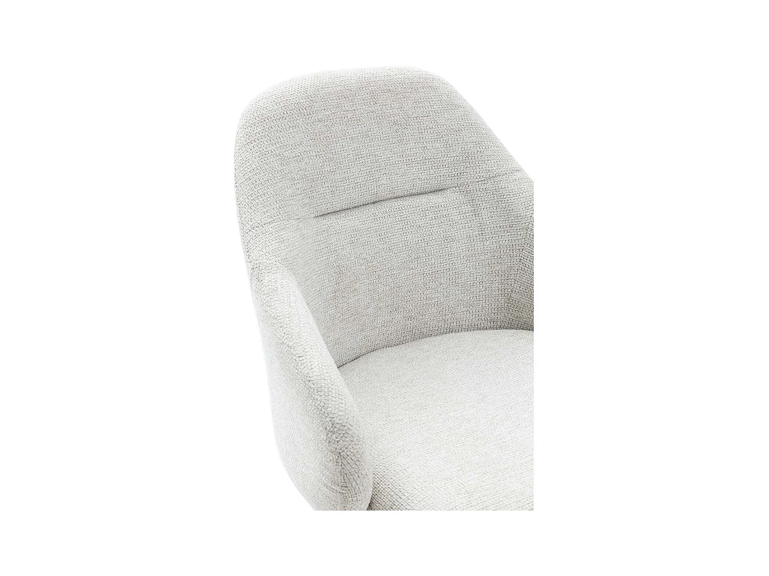 Pack de 2 sillones giratorias modelo Tamesis tapizado textil taupe, 84cm(alto) 56.5cm(anch