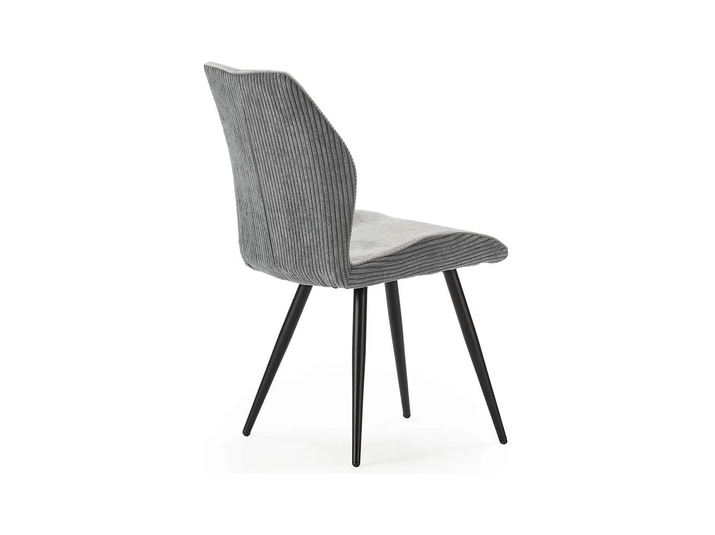 Pack de 2 sillas modelo Adara tapizado textil gris claro, 91cm(alto) 46cm(ancho) 62cm(larg