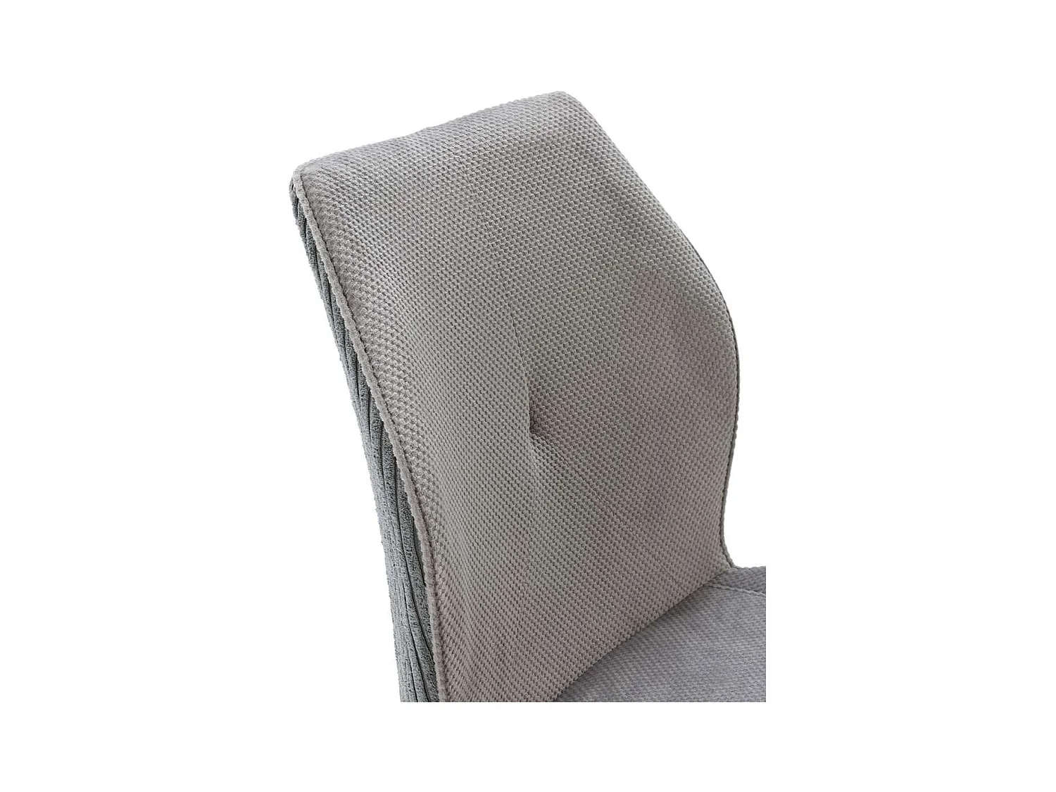 Pack de 2 sillas modelo Adara tapizado textil gris claro, 91cm(alto) 46cm(ancho) 62cm(larg
