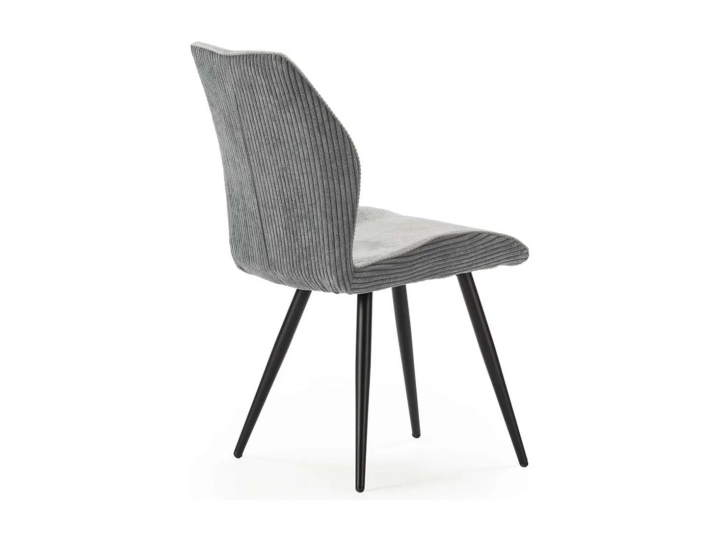 Pack de 2 sillas modelo Adara tapizado textil gris claro, 91cm(alto) 46cm(ancho) 62cm(larg