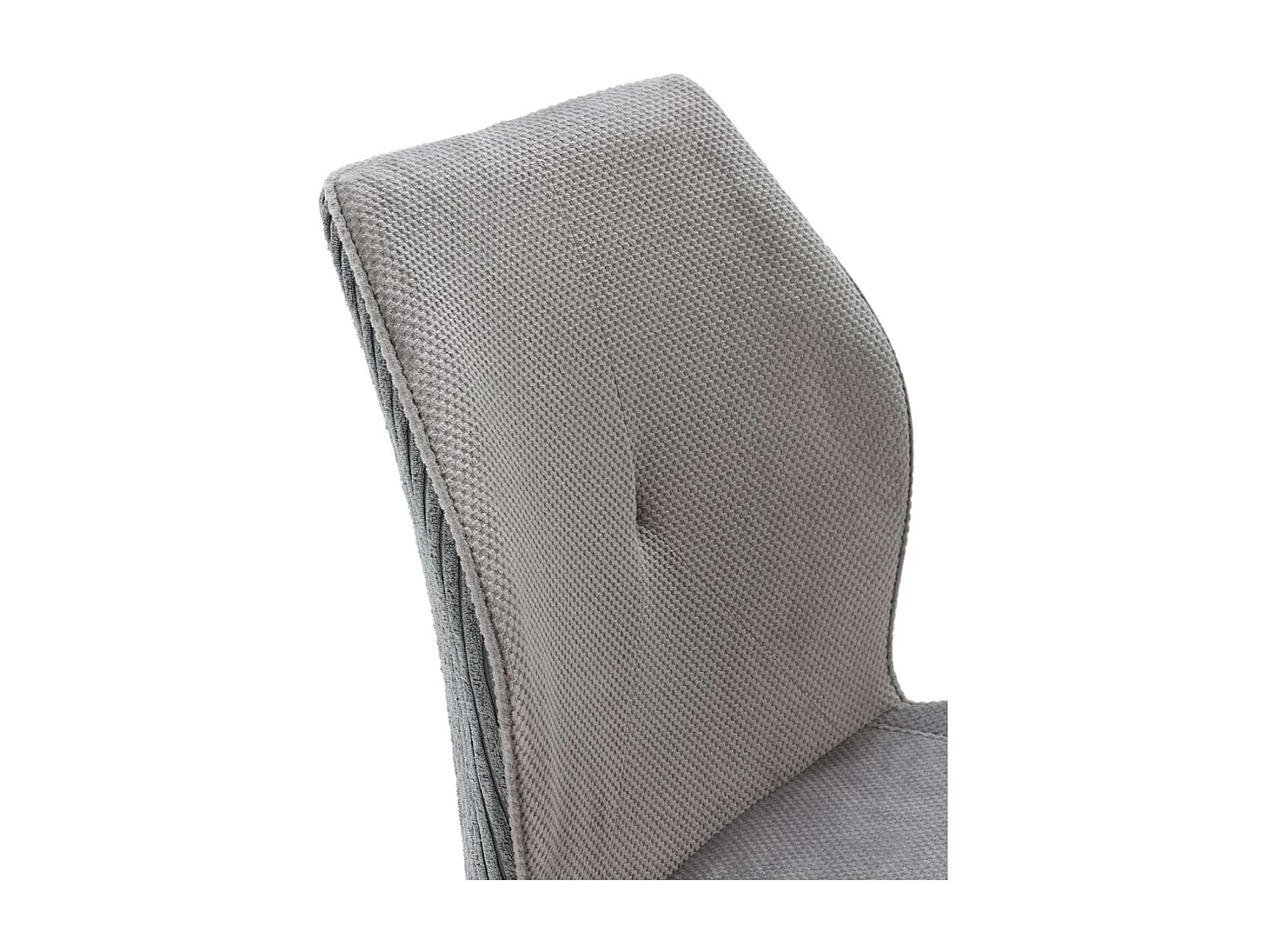 Pack de 2 sillas modelo Adara tapizado textil gris claro, 91cm(alto) 46cm(ancho) 62cm(larg