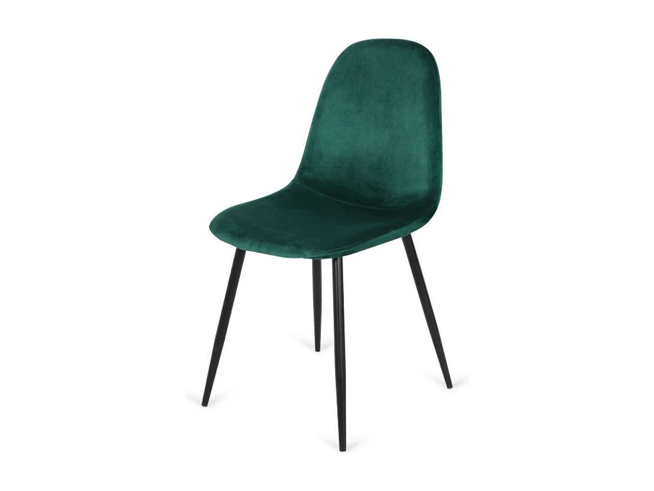 Pack 4 sillas modelo Córdoba tapizado Velvet Tela verde 43 cm(ancho) 86 cm(altura) 55 cm(