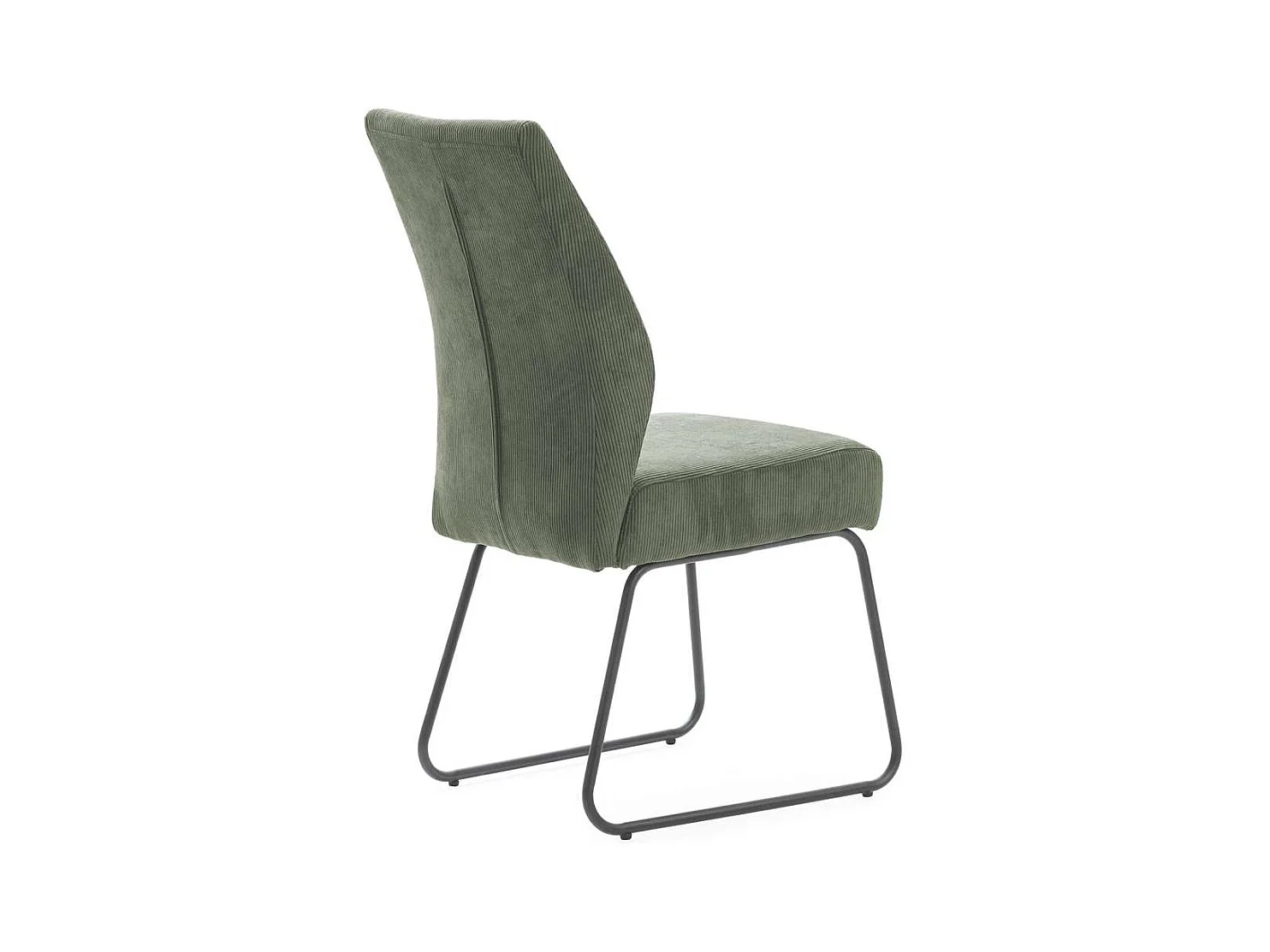 Pack de 4 sillas modelo Alicia tapizado textil verde, 97cm(alto) 45cm(ancho) 62cm(largo)