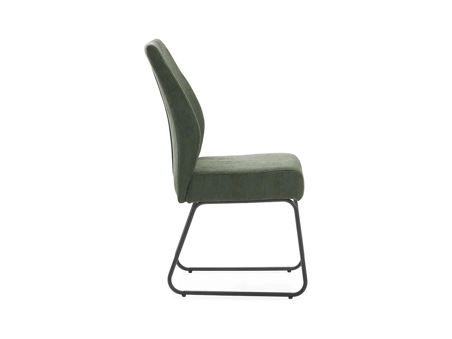 Pack de 4 sillas modelo Alicia tapizado textil verde, 97cm(alto) 45cm(ancho) 62cm(largo)