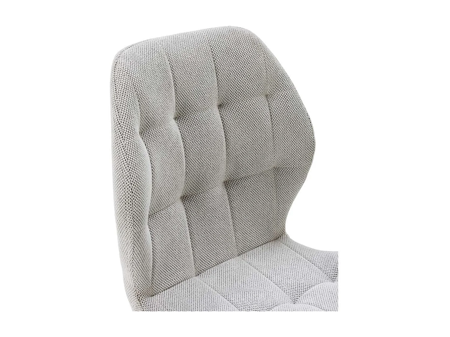 Pack de 4 sillas modelo Duna tapizado textil gris claro, 86cm(alto) 48cm(ancho) 58cm(largo