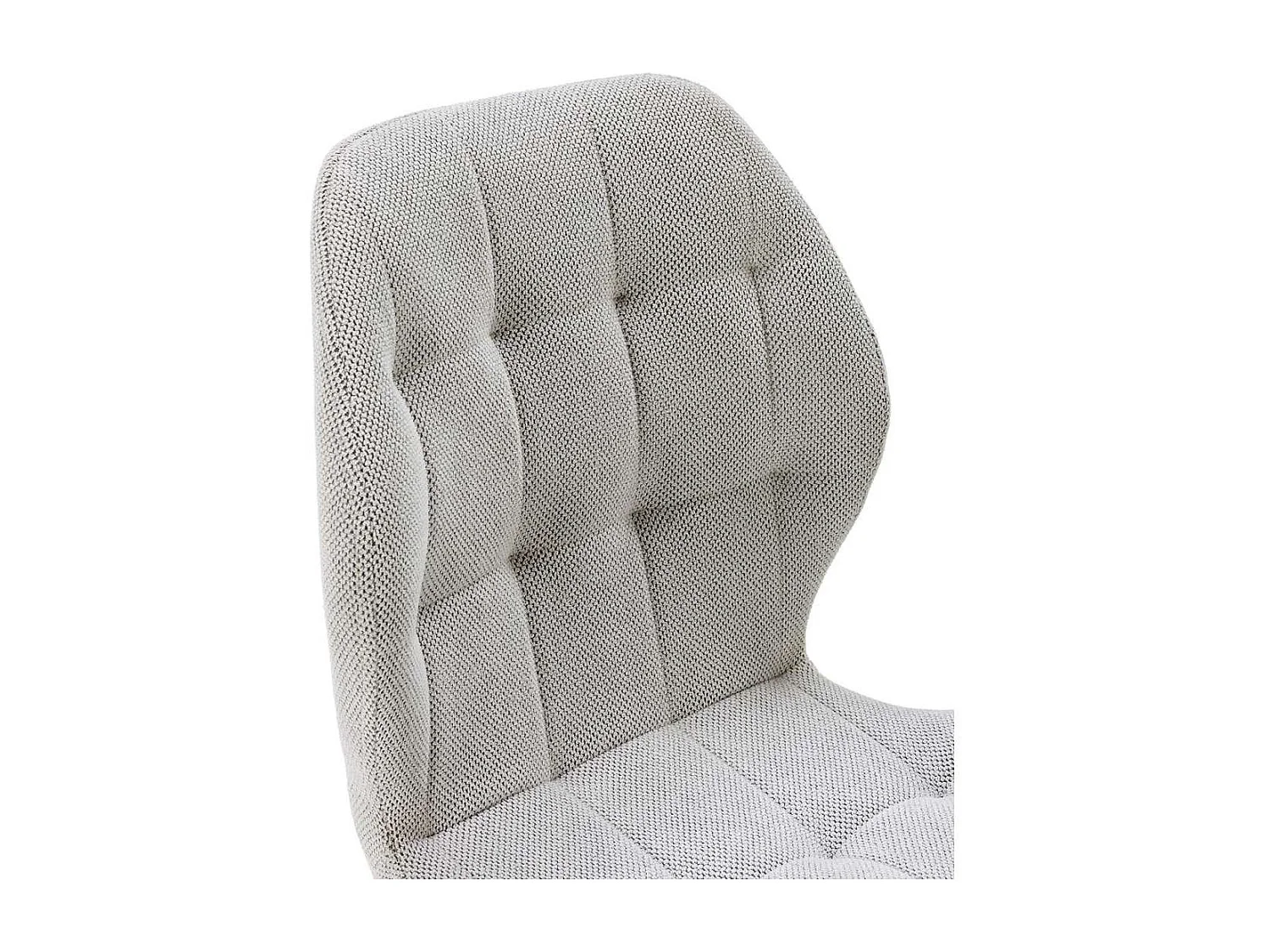 Pack de 4 sillas modelo Duna tapizado textil gris claro, 86cm(alto) 48cm(ancho) 58cm(largo