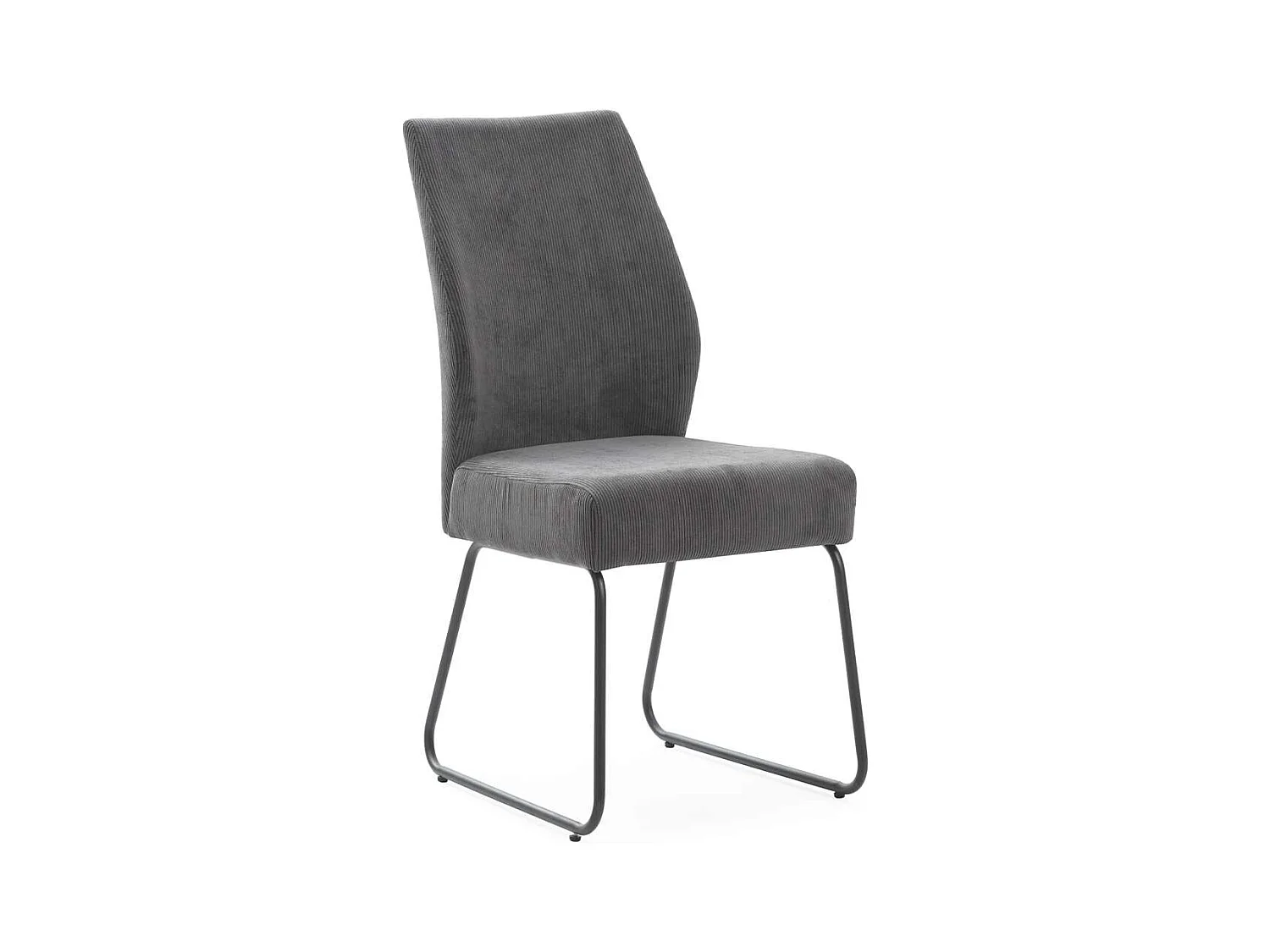 Pack de 4 sillas modelo Alicia tapizado textil gris antracita, 97cm(alto) 45cm(ancho) 62cm