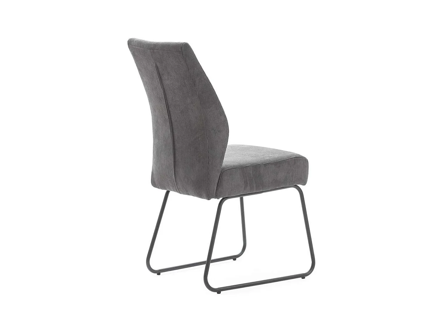 Pack de 4 sillas modelo Alicia tapizado textil gris antracita, 97cm(alto) 45cm(ancho) 62cm