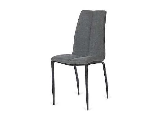 Pack de 4 sillas Ronda tapizadas tipo lido gris oscuro. 91 cm (alto) 40 cm (ancho) 60 cm (