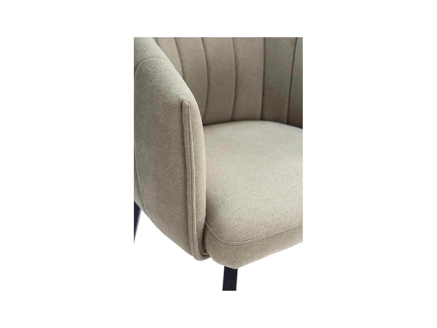 Sillón giratorio modelo Plumeti tapizado textil verde, 81cm(alto) 60cm(ancho) 61cm(largo)