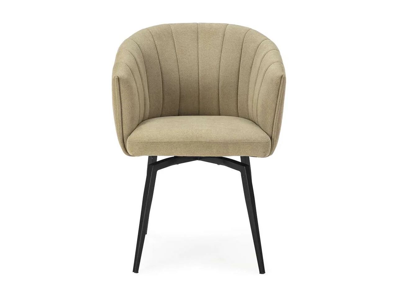 Sillón giratorio modelo Plumeti tapizado textil verde, 81cm(alto) 60cm(ancho) 61cm(largo)