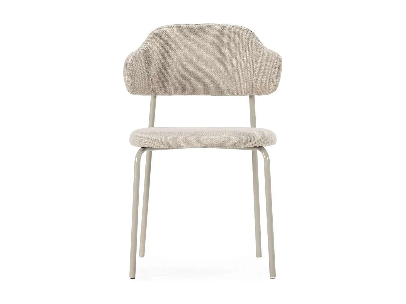 Pack de 4 sillas md-Joel tapizado textil beige, 78cm(alto) 51cm(ancho) 53cm(largo)