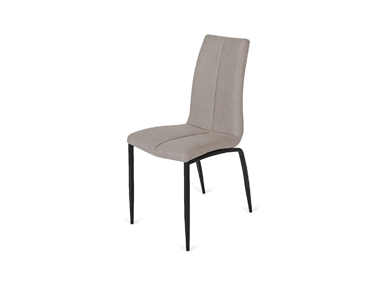 Pack de 4 sillas Ronda tapizadas en beige, 91 cm (alto) 40 cm (ancho) 60 cm (fondo)