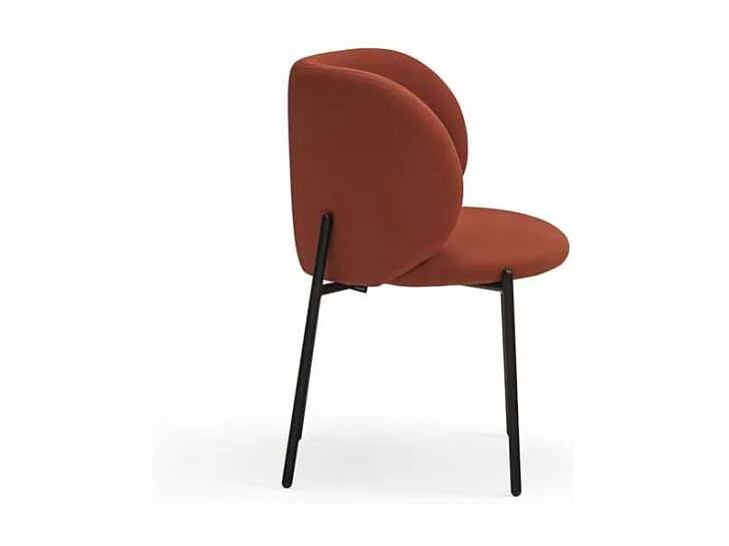 Pack de 2 sillas modelo Mogi tapizado en textil teja, 49/81cm (alto) 59cm (ancho) 56cm (la