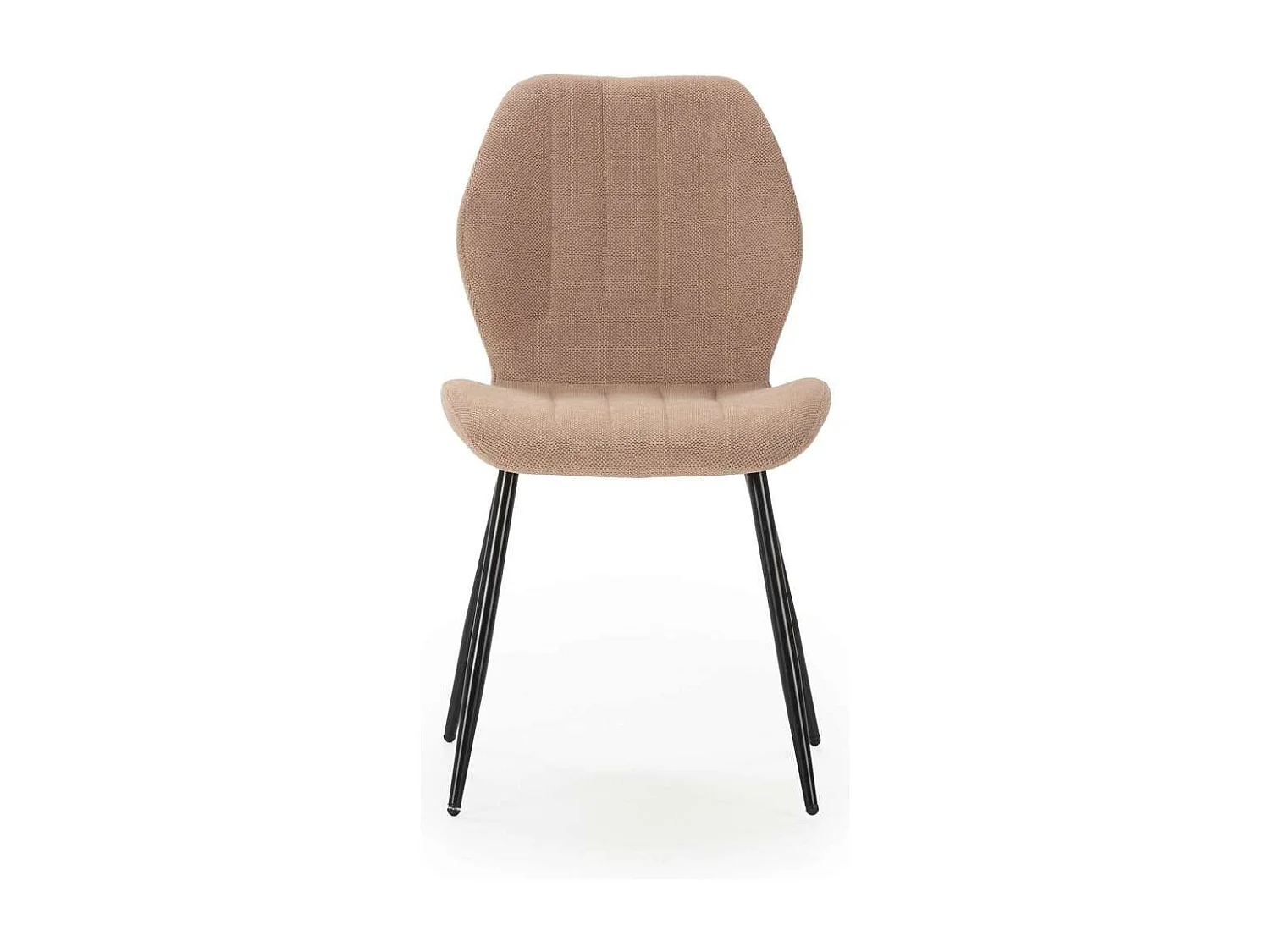 Pack de 4 sillas modelo Miño tapizado textil salmón, 85cm(alto) 47cm(ancho) 58cm(largo)