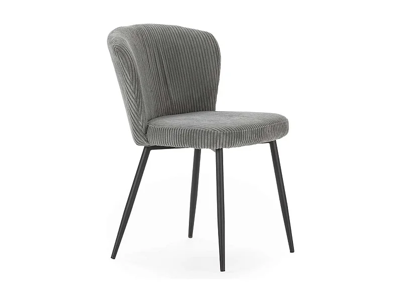 Pack de 4 sillas modelo Guadiana tapizado textil gris, 78cm(alto) 47cm(ancho) 58cm(largo)