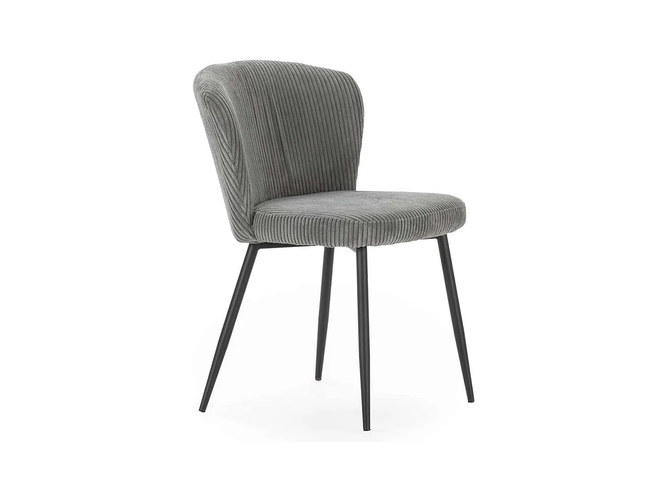 Pack de 4 sillas modelo Guadiana tapizado textil gris, 78cm(alto) 47cm(ancho) 58cm(largo)