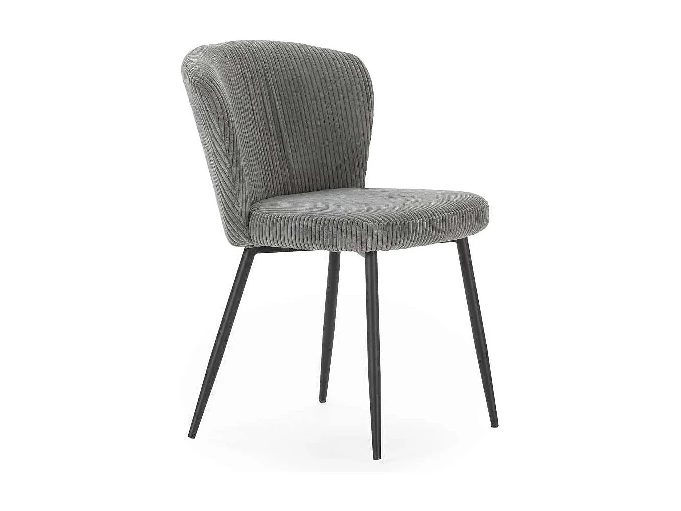 Pack de 4 sillas modelo Guadiana tapizado textil gris, 78cm(alto) 47cm(ancho) 58cm(largo)